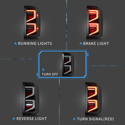 VLAND Tail Lights For Chevrolet Silverado 1500 2007-2013 2500HD/3500HD 2007-2014, GMC Sierra 3500HD 2007-2014