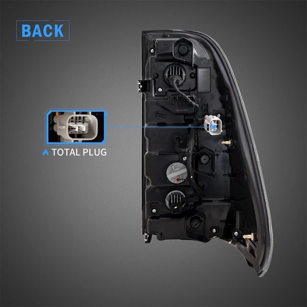 VLAND Full LED Tail Lights For Toyota Vigo / Hilux 2015-2020 with Animation Welcome Light