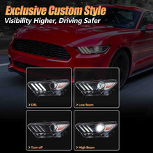 VLAND Headlights For Ford Mustang 2015-2017 (S550 Pre-Facelift)