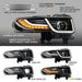 VLAND LED Headlights With Grille Assembly+2Pcs D2S LED Bulbs Fit for 2007-2015 Toyota FJ Cruiser 1st Gen