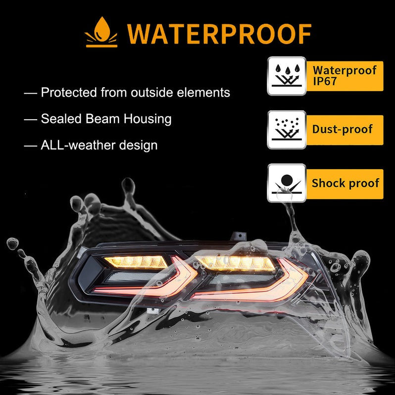 VLAND LED Tail Lights Fit for Chevrolet Chevy Corvette C7 2014-2019 All Models(For North America)