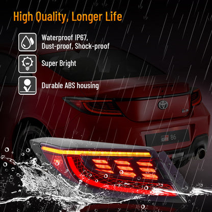 VLAND LED Taillights For 2022-2024 Toyota GR86 / Subaru BRZ 2nd Gen ZN8/ZD8