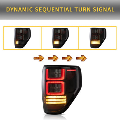 VLAND Full LED Tail Lights For Ford F150 2009-2014 (Amber Turn Edition Is Not Available in US)