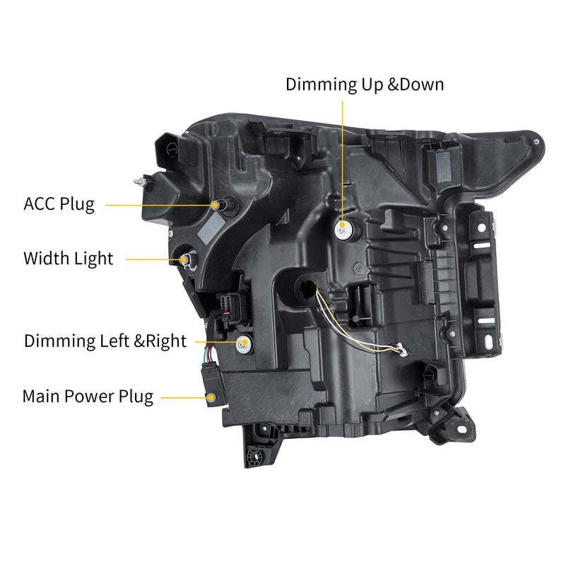VLAND LED Projector Healights For Ford F150 2021-2023 Fourteenth Gen