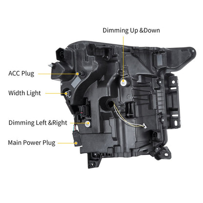 VLAND LED Projector Healights For Ford F150 2021-2023 Fourteenth Gen