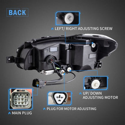 VLAND LED Projector Headlights For Subaru WRX STI 2015-2021 ( Not Fit A 18-21 WRX Models with AFS/SRH)