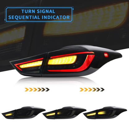 VLAND LED Taillights For Hyundai Elantra Sedan 2012-2016 & Elantra Coupe 2013-2014