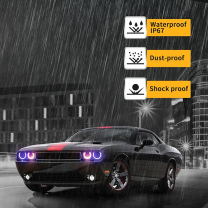 VLAND RGB Dual Beam Headlights For Dodge Challenger 2008-2014