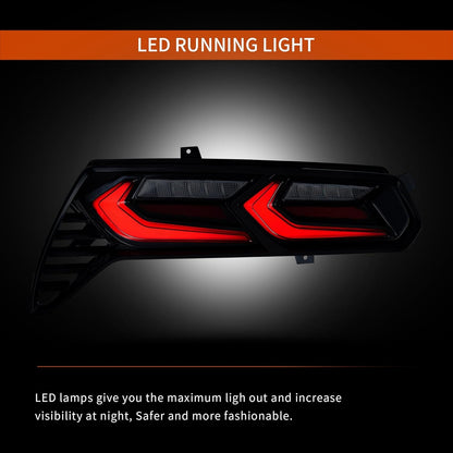 VLAND LED Tail Lights Fit for Chevrolet Chevy Corvette C7 2014-2019 All Models(For North America)