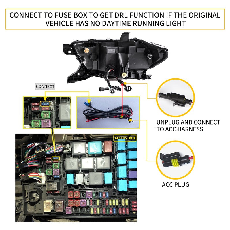 VLAND Full LED Headlights Fit For Toyota Tacoma 2015-2023 3rd Gen