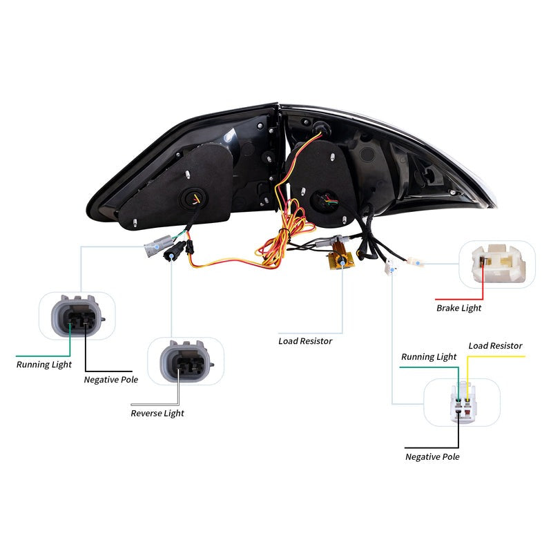 VLAND Full LED Tail Lights For Lexus RX 270/330/350/450H 2009-2014 With Start-up Animation
