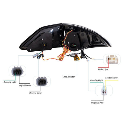 VLAND Full LED Tail Lights For Lexus RX 270/330/350/450H 2009-2014 With Start-up Animation