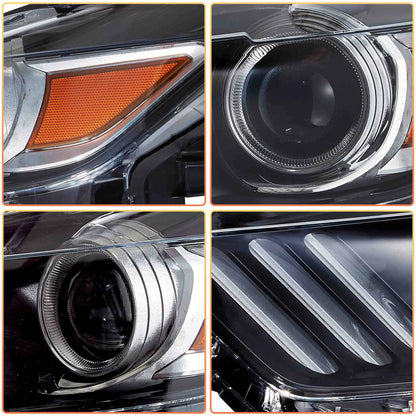 VLAND Headlights For Ford Mustang 2015-2017 (S550 Pre-Facelift)
