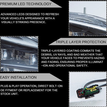 VLAND LED Projector Headlights For Lexus IS250/IS250C IS350/IS350C IS220d 2006-2013 ISF 2008-2014 With Animation & Blue Breathing