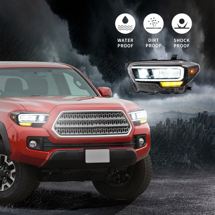 VLAND Full LED Headlights Fit For Toyota Tacoma 2015-2023 3rd Gen