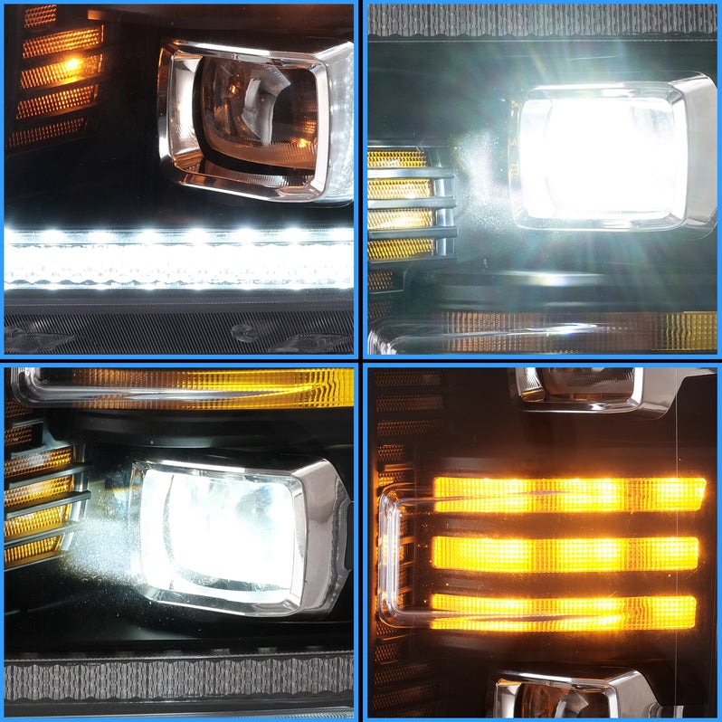 VLAND LED Projector Headlights and Full LED Tail Lights For Ford F150 2018-2020(Do not fit 2017-2020 Ford F-150 Raptor)