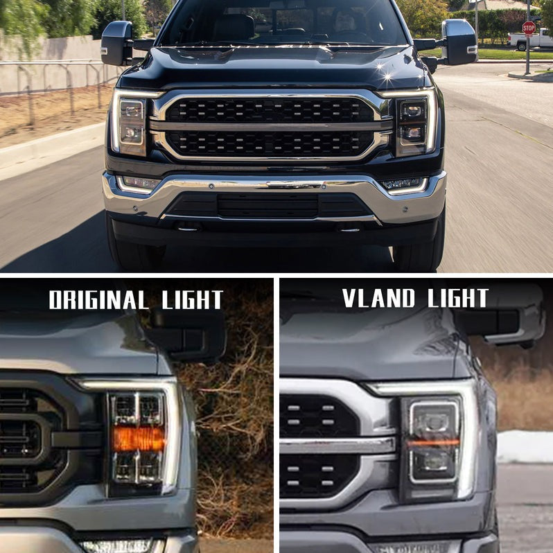 VLAND LED Projector Healights For Ford F150 2021-2023 Fourteenth Gen