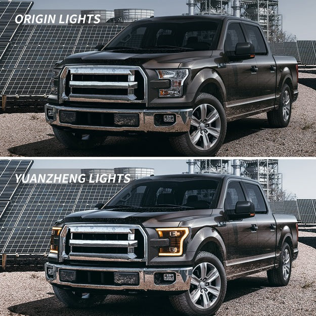VLAND LED Headlights For 2015-2017 Ford F150 Halogen Models