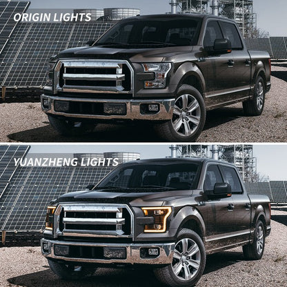 VLAND LED Headlights For 2015-2017 Ford F150 Halogen Models