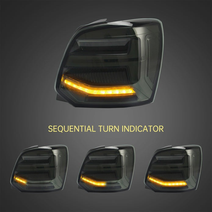 VLAND Full LED Tail Lights For Volkswagen VW Vento Polo 2009-2017