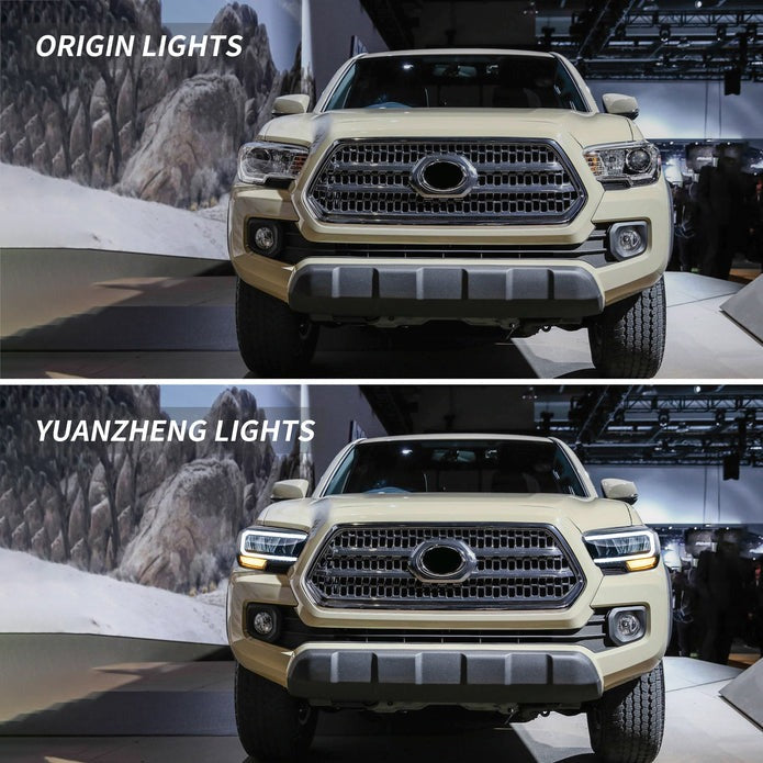 VLAND Full LED Headlights Fit For Toyota Tacoma 2015-2023 3rd Gen