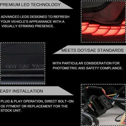 VLAND OLED Taillights Fit for BMW 3-Series BMW F30 F35 F80 320i 328i 328D 335i M3 6th Gen Sedan 2013-2018