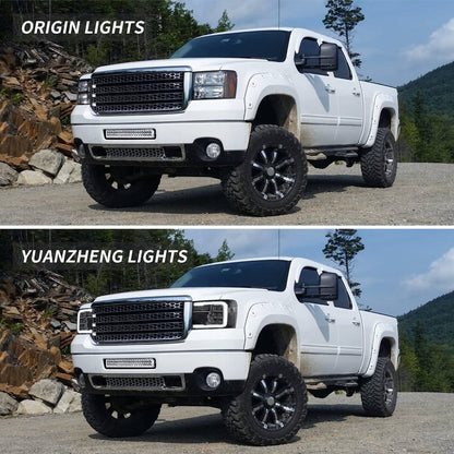 VLAND LED Headlights For 2007-2013 GMC Sierra 1500 2500HD 3500HD With Dynamic DRL