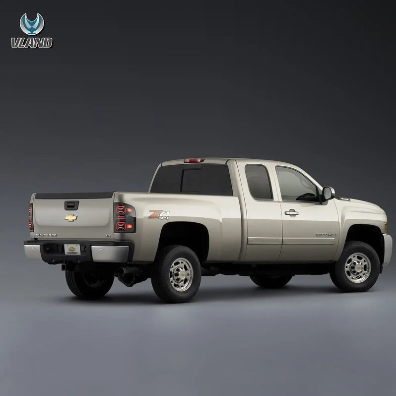 VLAND Tail Lights For Chevrolet Silverado 1500 2007-2013 2500HD/3500HD 2007-2014, GMC Sierra 3500HD 2007-2014