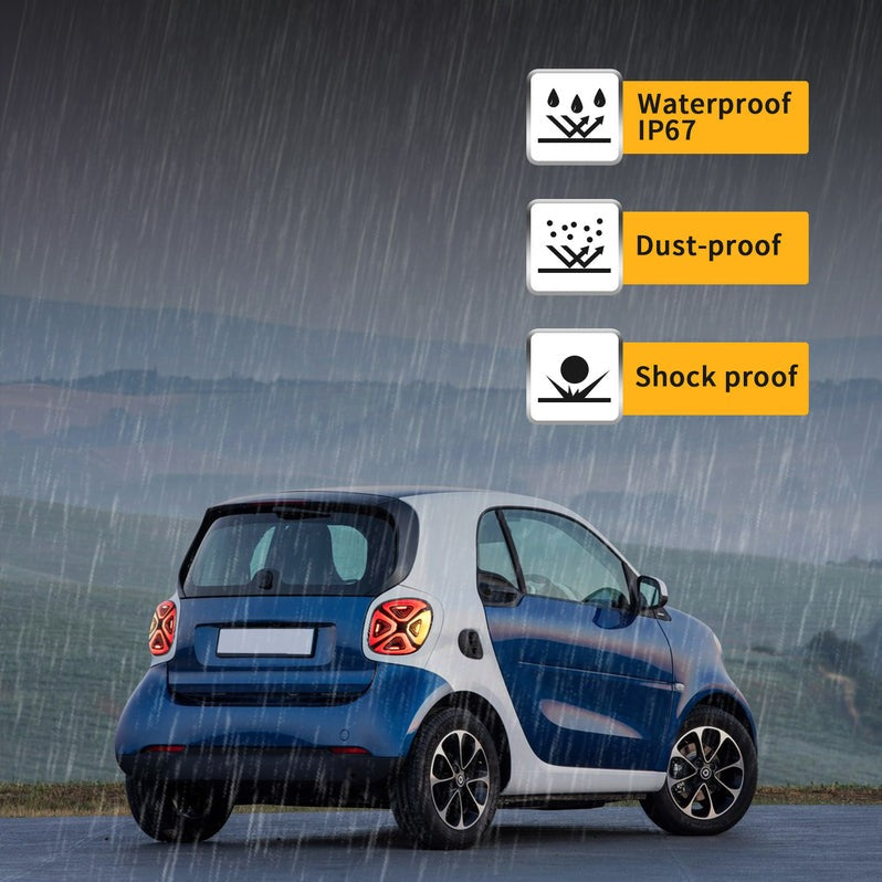 VLAND Full LED Tail Lights For Mercedez Benz Smart 453 Fortwo/Forfour 2015-2020 With Start-up Animation