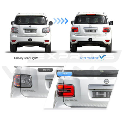 VLAND LED Taillights Fit For Nissan Patrol (Y62) 2012-2019 Rear lamps Fits Nissan Armada 2017-2020