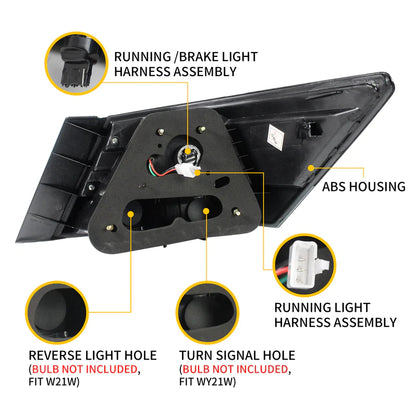 VLAND LED Tail Lights For Honda Accord Inspire 8th Gen Sedan 2008-2013 (2PCS)