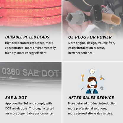 VLAND Full LED Tail Lights For Ford F150 2009-2014 (Amber Turn Edition Is Not Available in US)