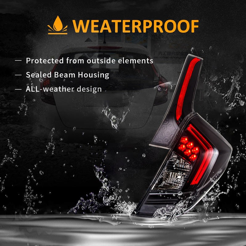 VLAND LED Tail Lights For Honda Fit 2014-2020/Jazz(GK5) Rear Lamps Assembly