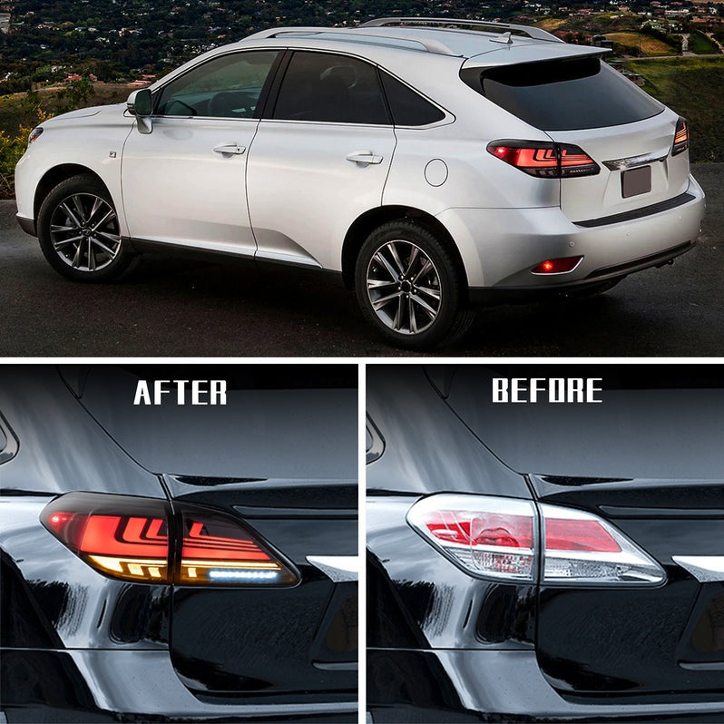 VLAND Full LED Tail Lights For Lexus RX 270/330/350/450H 2009-2014 With Start-up Animation