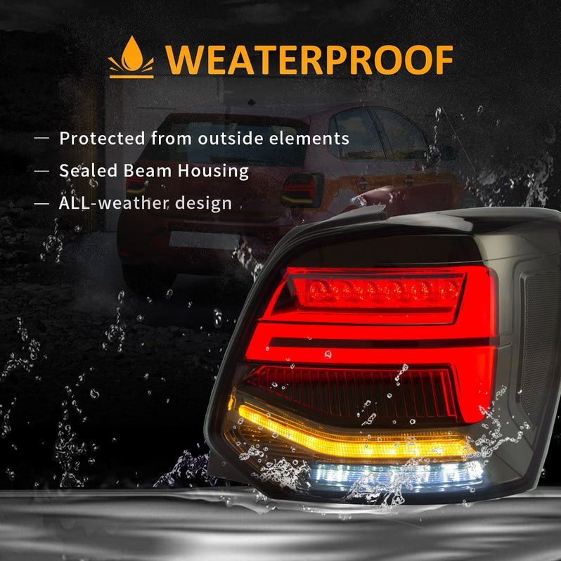 VLAND Full LED Tail Lights For Volkswagen VW Vento Polo 2009-2017