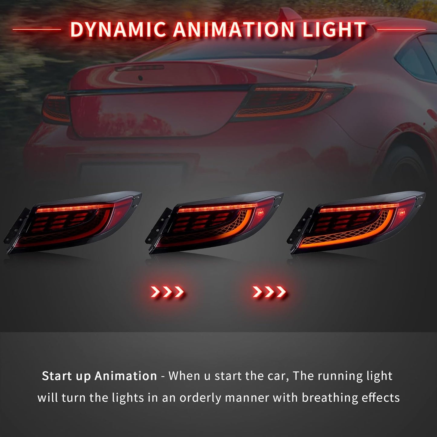 VLAND LED Taillights For 2022-2024 Toyota GR86 / Subaru BRZ 2nd Gen ZN8/ZD8