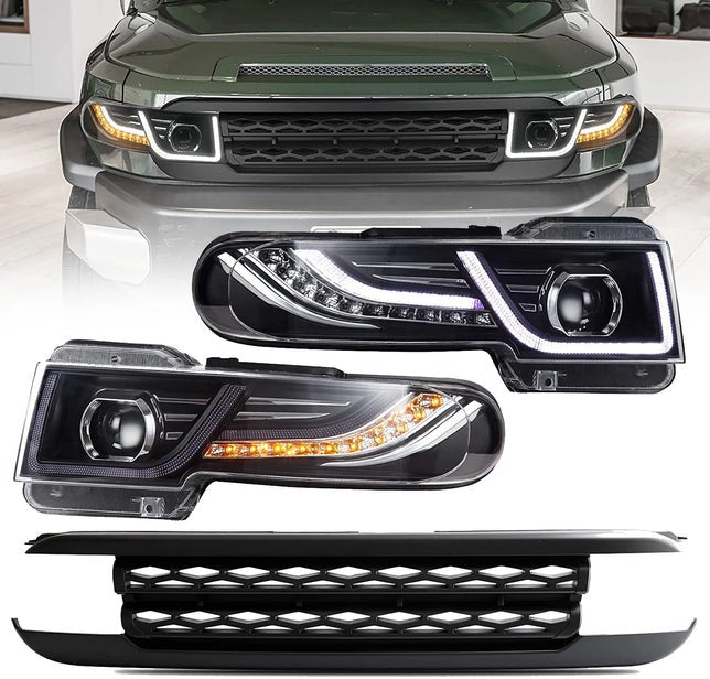 VLAND LED Headlights For Toyota Fj Cruiser With Grille 2006-2022 (Bulbs Not Included)