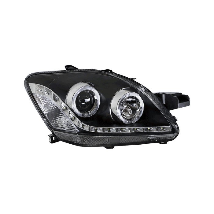 Vland Projector HeadLights For 2007-2012 Toyota Yaris/Vios/Belta Sedan Only 2th Gen (Ncp93) Black