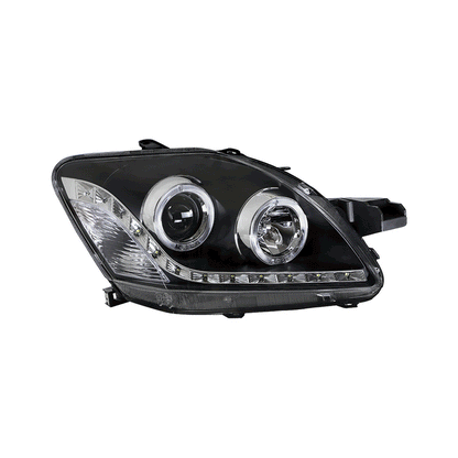 Vland Projector HeadLights For 2007-2012 Toyota Yaris/Vios/Belta Sedan Only 2th Gen (Ncp93) Black