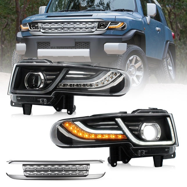 VLAND LED Headlights For Toyota Fj Cruiser With Grille 2006-2022 (Bulbs Not Included)