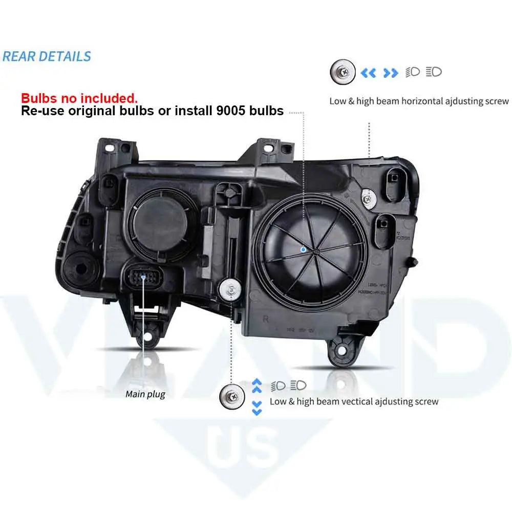 VLAND LED Headlights For 2011–2023 Chrysler 300C