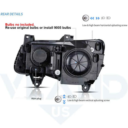 VLAND LED Headlights For 2011–2023 Chrysler 300C