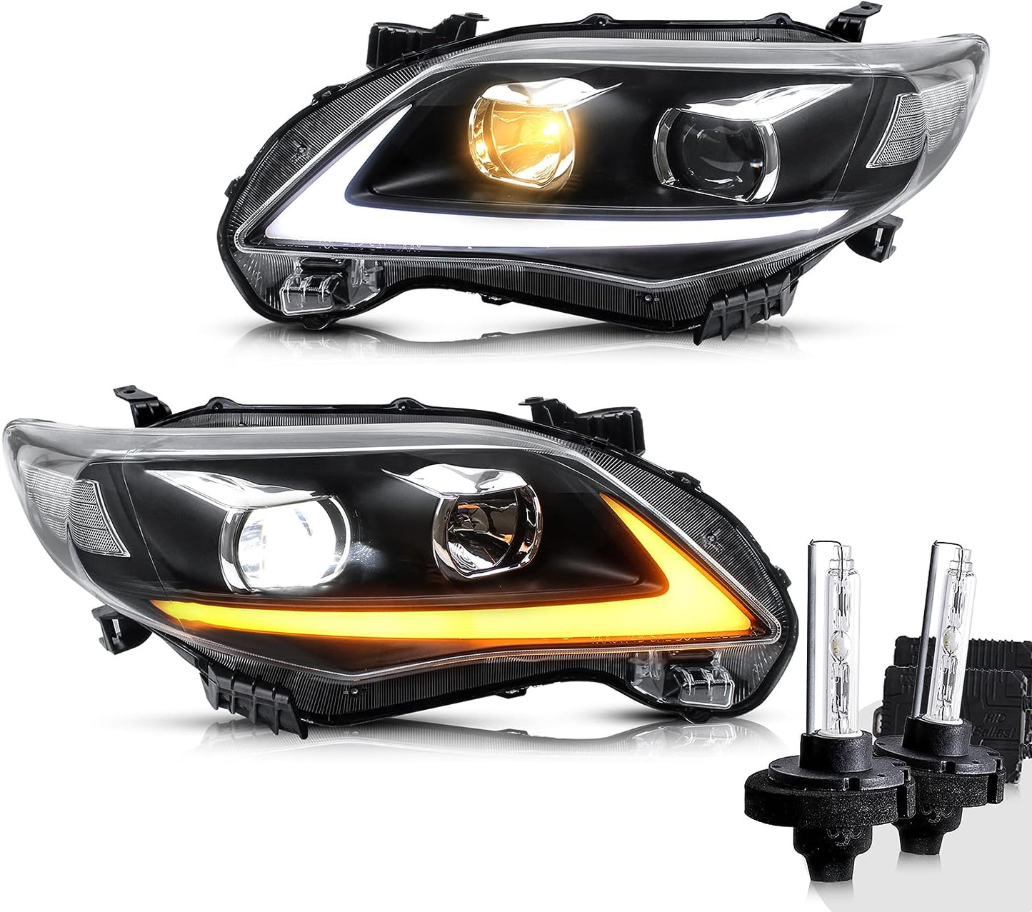 VLAND LED Headlights For 2011-2013 Toyota Corolla (E140/E150) 10th Gen facelift