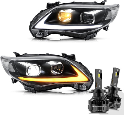 VLAND LED Headlights For 2011-2013 Toyota Corolla (E140/E150) 10th Gen facelift