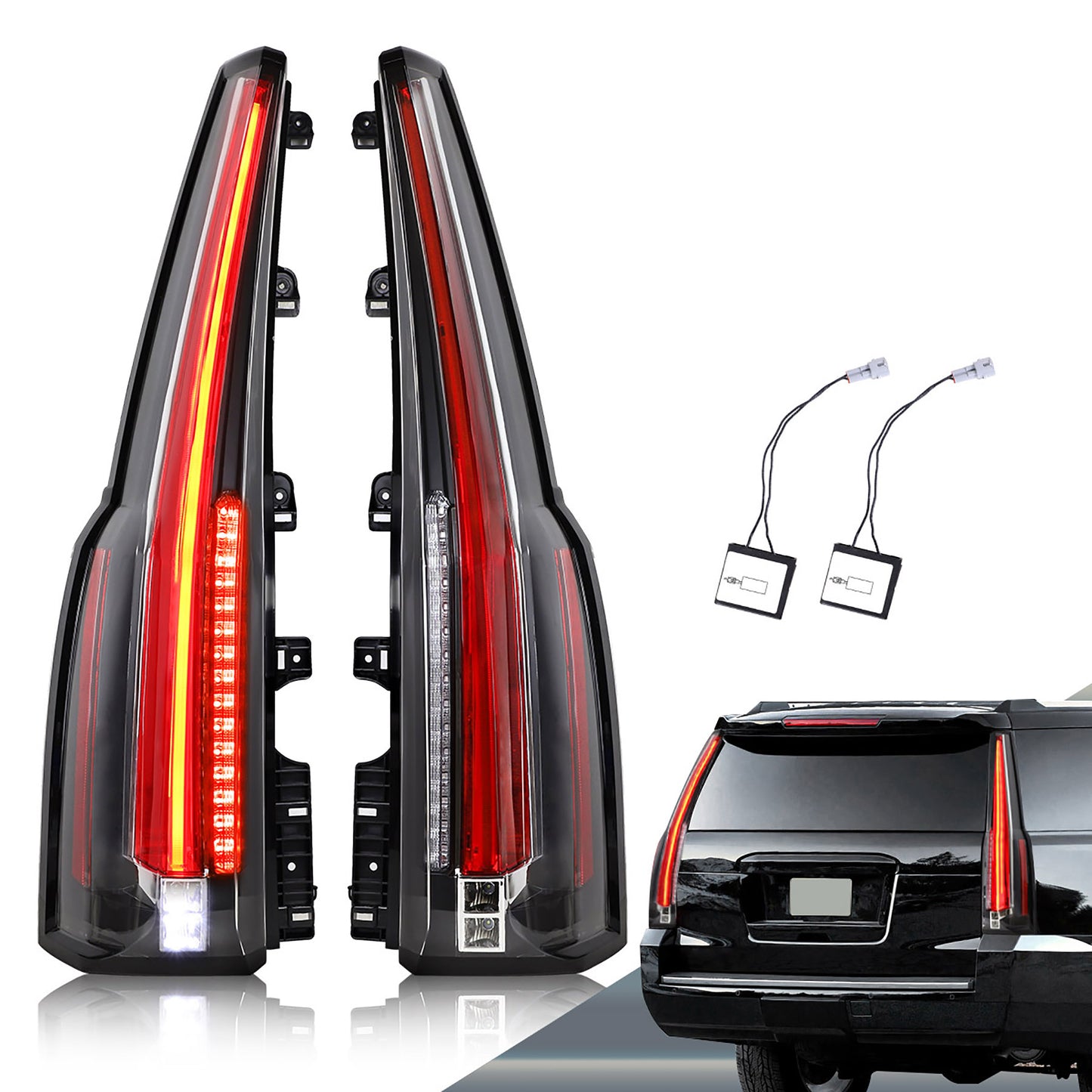 VLAND Full LED Taillights For Chevrolet Tahoe / Suburban 2015-2020 4th Gen (NOT for GMC)