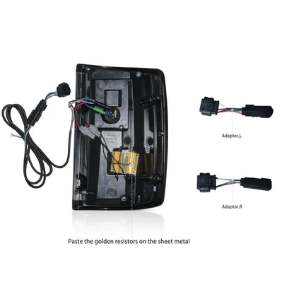 VLAND Full LED Tail Lights Fit For GMC Sierra 2014-2018 1500 2015-2018 2500HD 3500HD