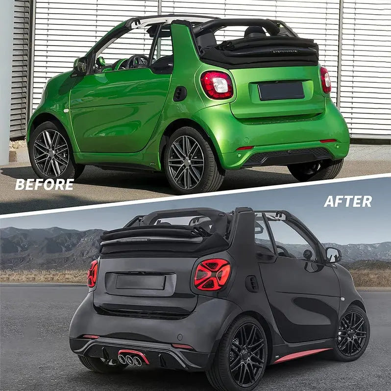 VLAND Full LED Tail Lights For Mercedez Benz Smart 453 Fortwo/Forfour 2015-2020 With Start-up Animation（E-mark）