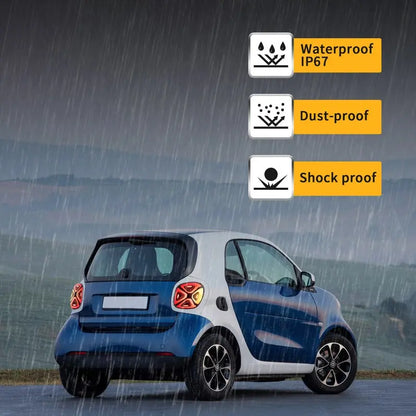 VLAND Full LED Tail Lights For Mercedez Benz Smart 453 Fortwo/Forfour 2015-2020 With Start-up Animation（E-mark）