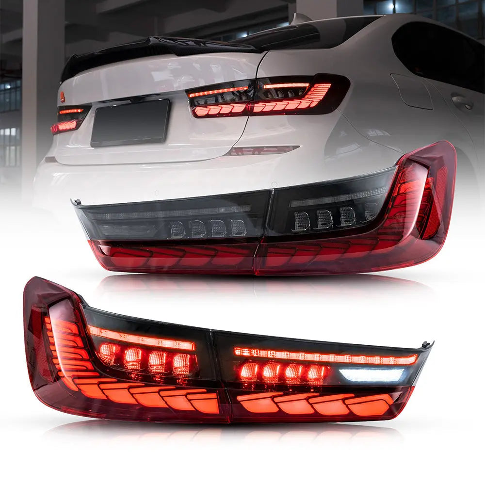 VLAND OLED Tail Lights For BMW 3 Series G20 Sedan 2019-2022 Seventh Generation with Start-up Animation(Fit For North American models)
