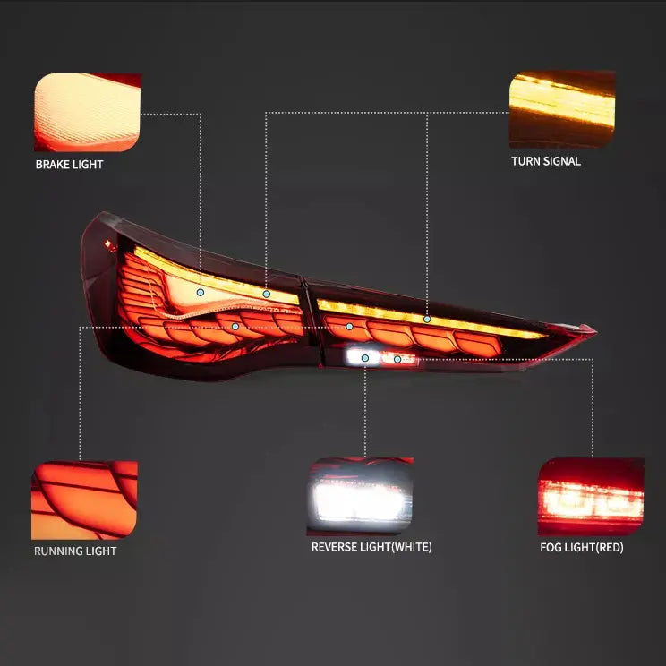 VLAND OLED Rear Lights For 2020-2024 Bmw 4-Series G22/G23/G26 Tail Lights Assembly